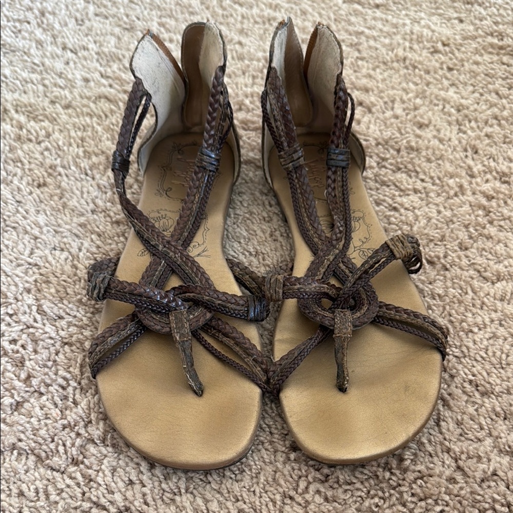 Jellypop Brown Gladiator Sandals